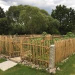 Staketenzaun aus Kastanie 120 cm Adequat