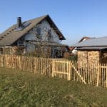 Staketenzaun aus Kastanie 100 cm Adequat