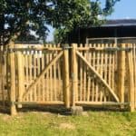 Staketenzaun aus Kastanie 120 cm Adequat