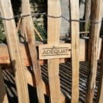 Staketenzaun aus Kastanie 120 cm Adequat