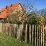 Staketenzaun aus Kastanie 150 cm Adequat