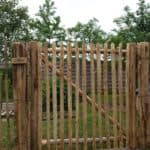 Staketenzaun aus Kastanie 120 cm Adequat