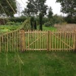 Staketenzaun aus Kastanie 100 cm Adequat