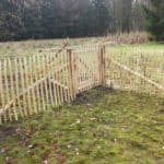 Staketenzaun aus Kastanie 100 cm Adequat