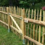Staketenzaun 100 cm h -6 cm Lattenabstand