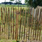 Staketenzaun Kastanien 120 cm Hoch, Latten-Abstand 4 cm