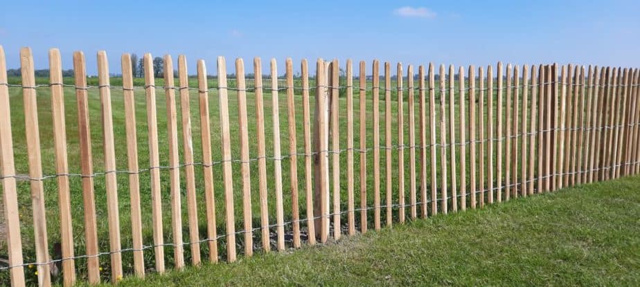 Staketenzaun Robinie 100 cm hoch Zaun Robinie Adéquat