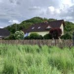 Staketenzaun Kastanienholz 120 cm Hoch, Latten-Abstand 4 cm