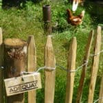 Staketenzaun aus Kastanie 100 cm Adequat