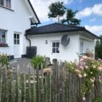 Staketenzaun 120 cm Höhe mit 4 cm Lattenabstand