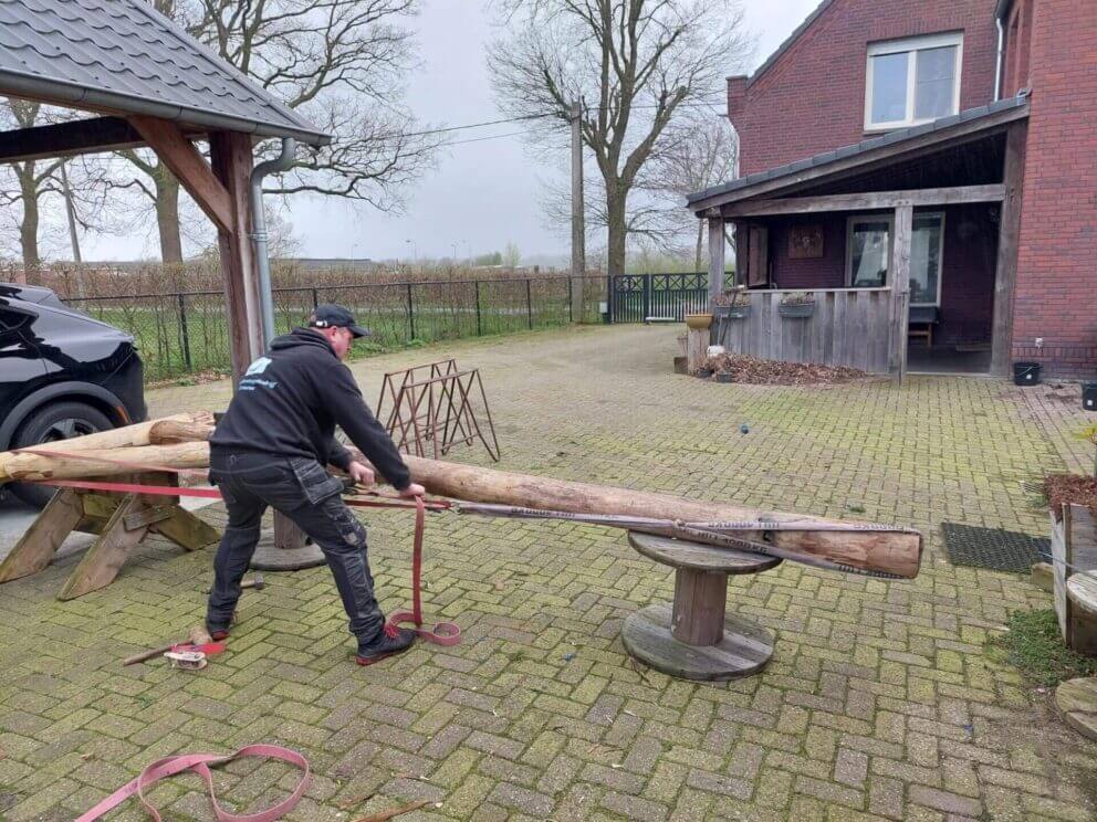 Holzkonstruktion Garten Dach