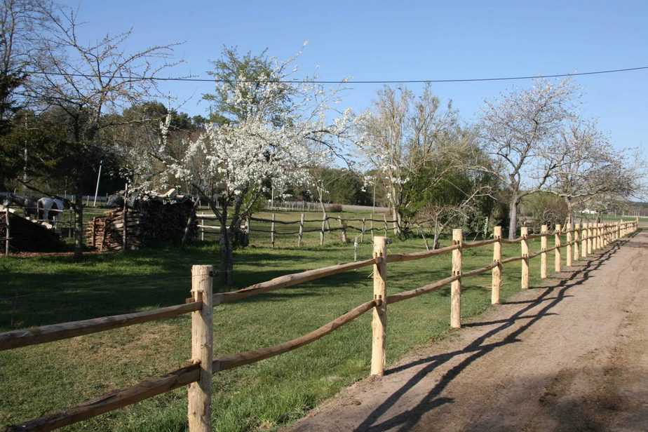 Post & Rail 2-niveaux robinier (acacia)