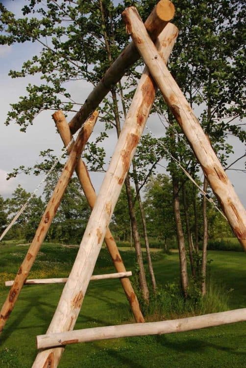 Aire de jeux en bois - Adéquat