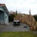 Palissade van kastanjehouten palen 250 cm lang, diam. 13-16 cm | Adéquat