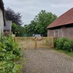 Franse rondhoutpoort Adéquat