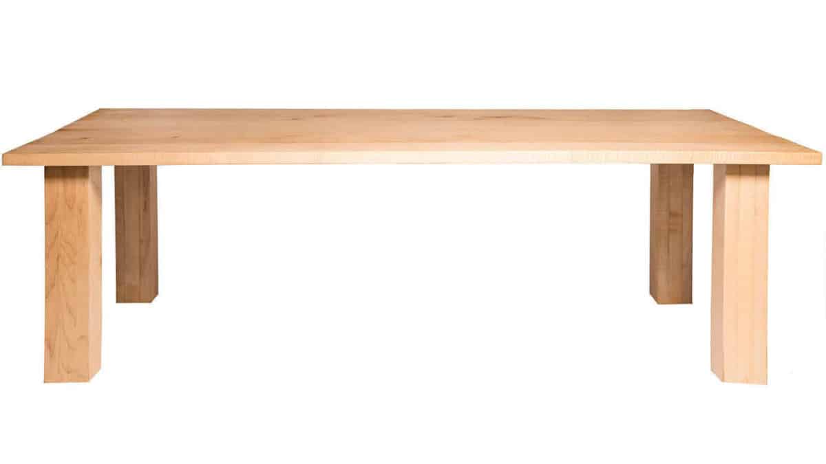 Essenhouten tafel op maat