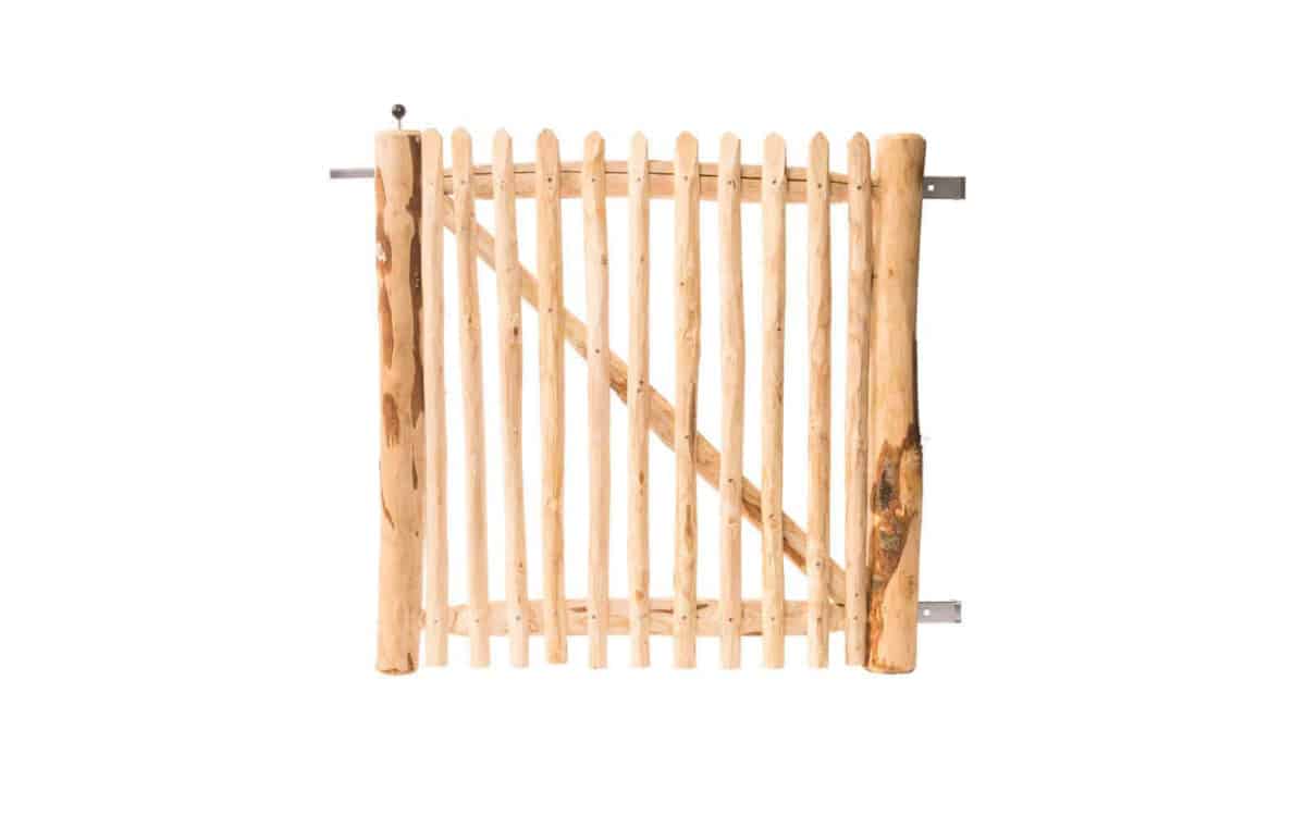 Franse rondhoutpoort 100 cm hoog