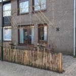 Schapenhek 80/4. Dit hekwerk is geplaatst met de punten naar beneden.