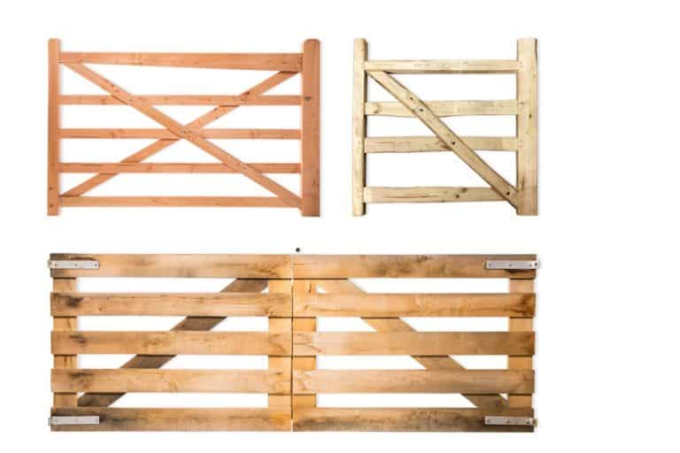 Houten veldpoorten