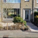 Schapenhek 80 cm hoog met een latafstand 4 cm in voortuin