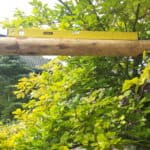 Pergola bouwen kastanjehout palen diameter 10-12 cm | Adéquat