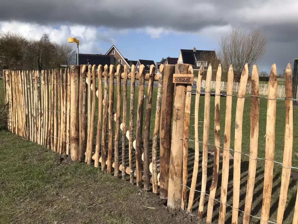 Kastanje rondhoutpoort 100 cm Adequat
