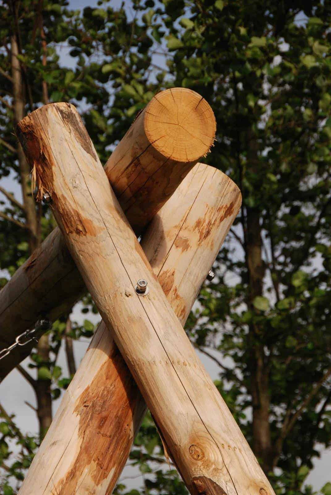 verklaren Alabama recorder Zelf een schommel maken van houten palen - Adéquat